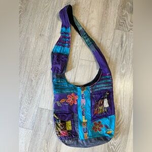 Frestyle Bohemian Floral Embroidered Shoulder Bag